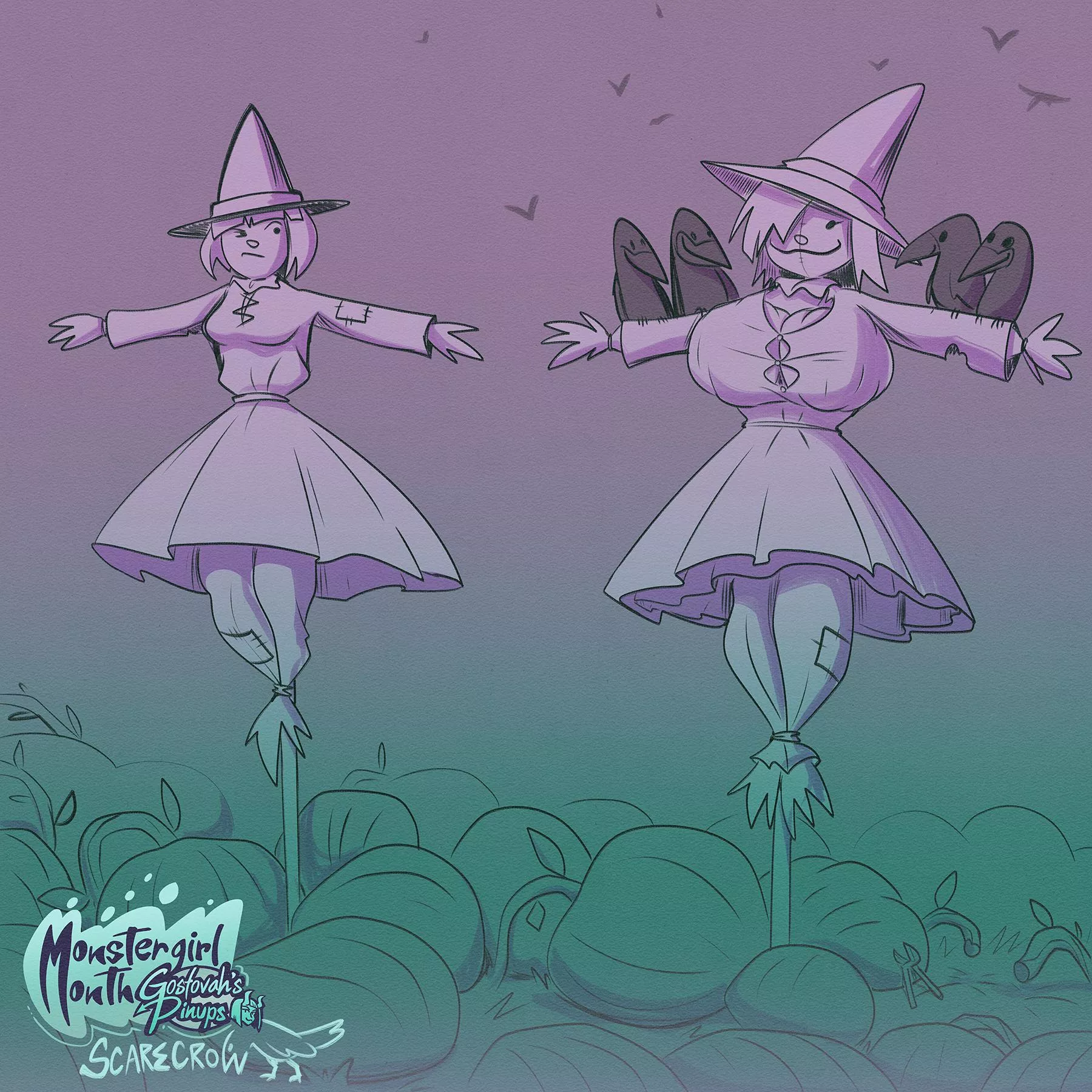 Monstergirl Month Day 7 - Scarecrow posted by gostovah