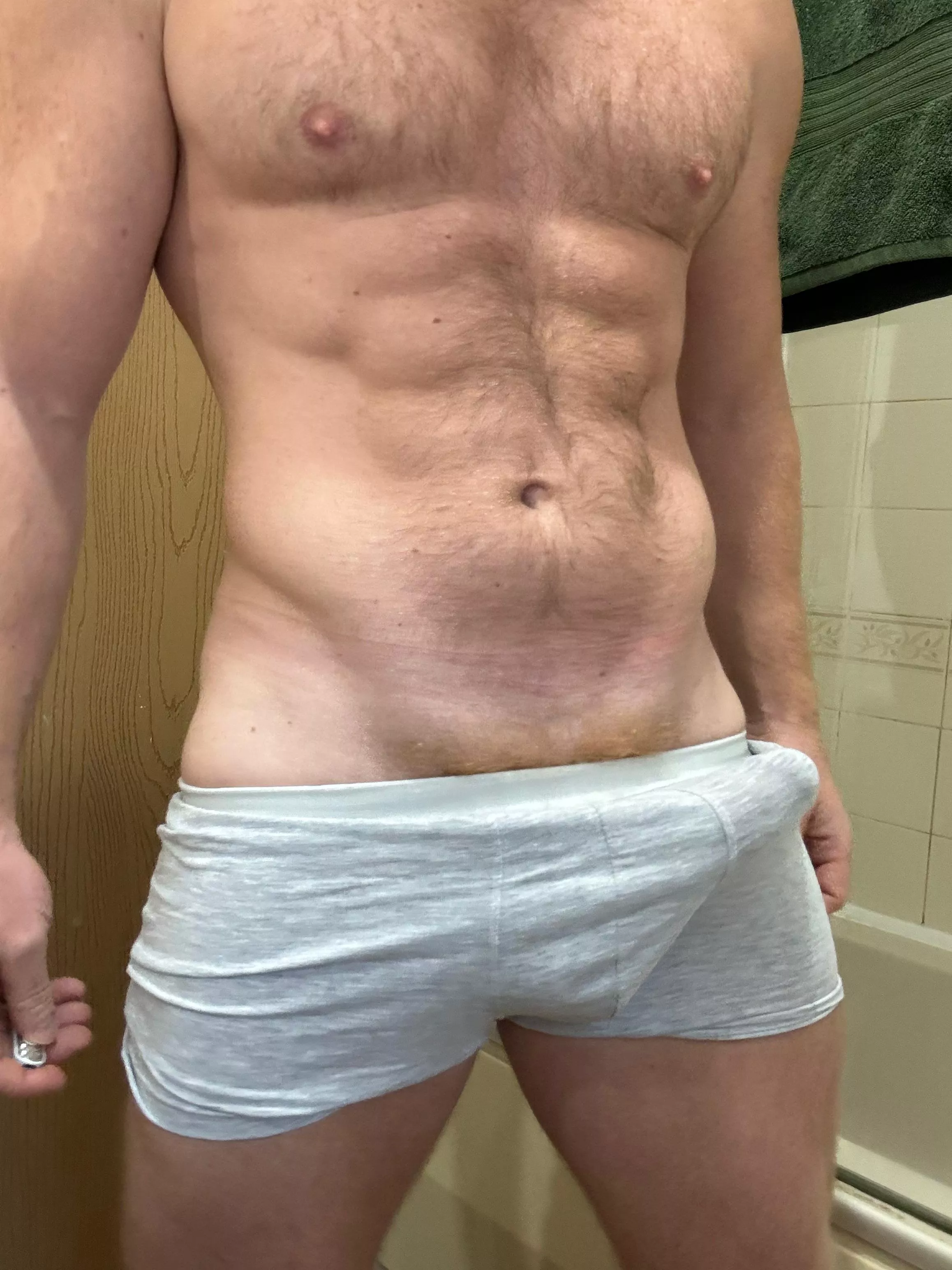 My cock always feels better tucked away to the left. posted by Ok-Philosopher-9562