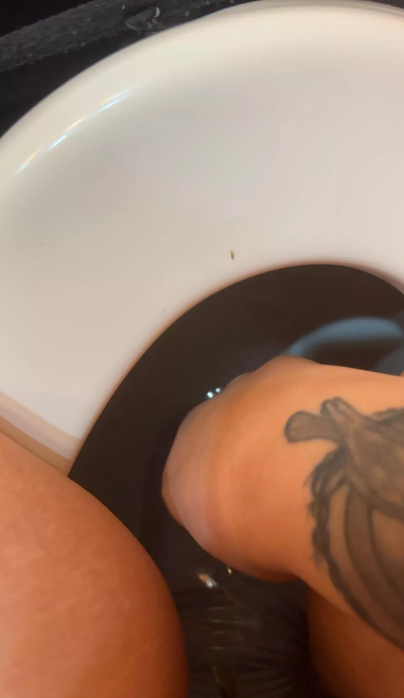 Peeing in a cup to try posted by domme_on_display