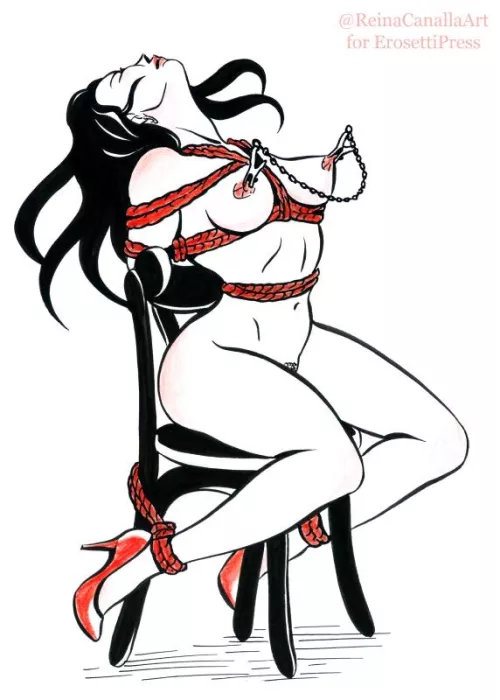 Red Rope [Pillow Book: Rope](ReinaCanallaArt)  by ReinaCanalla