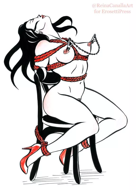 Red Rope [Pillow Book: Rope](ReinaCanallaArt)  posted by ReinaCanalla