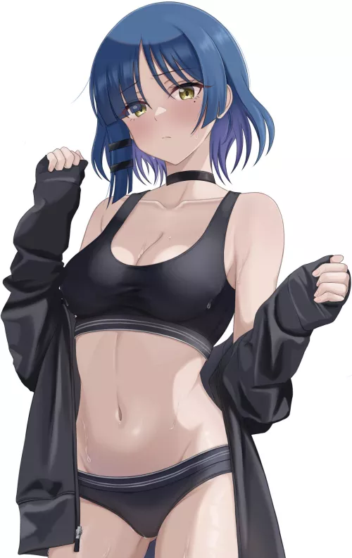 Ryo Rocking Her Black Sports Bra (By @mix020511 On X) by Csxc