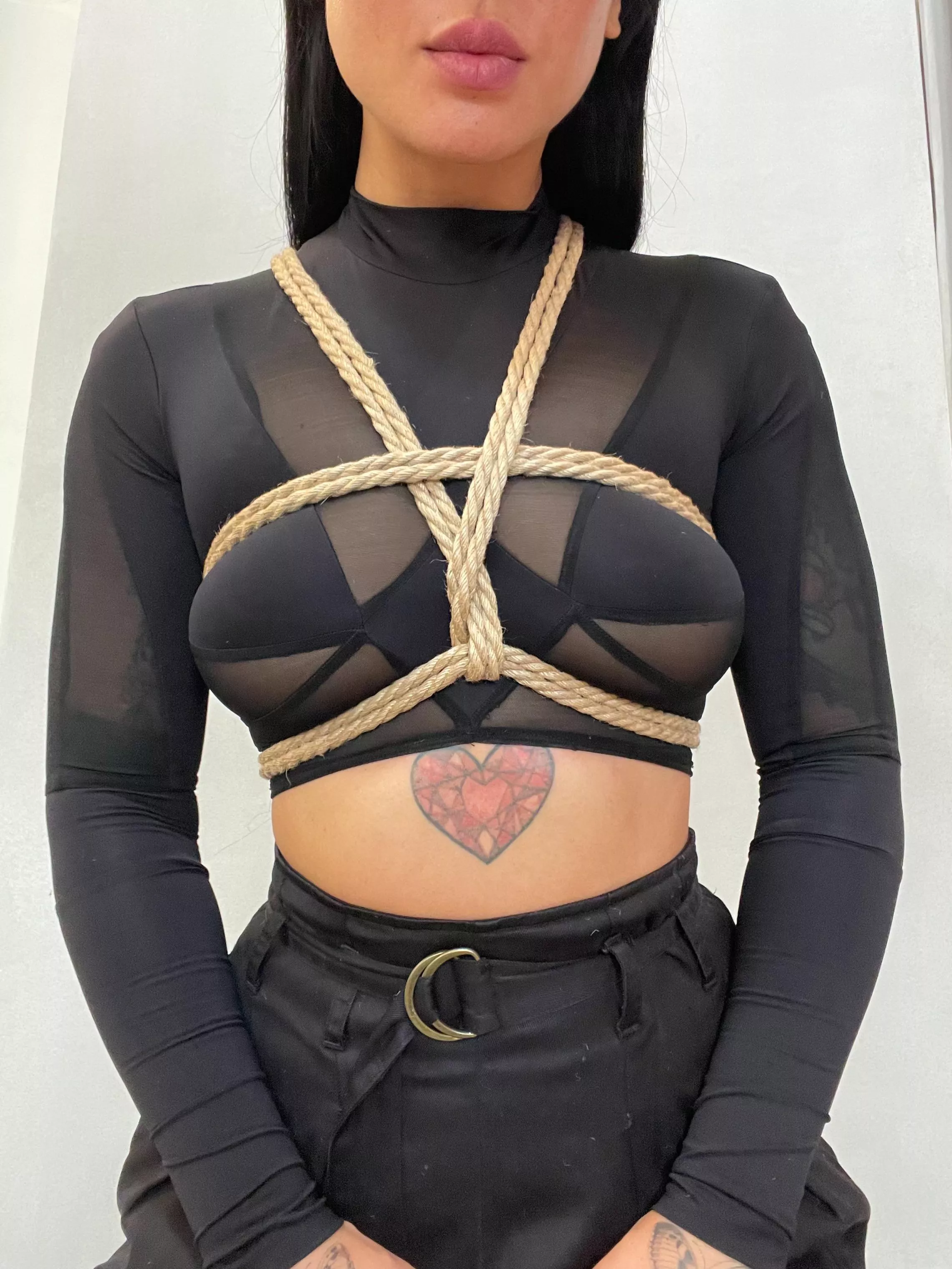 Simple chest harness to release a little stress today posted by digitalashhh