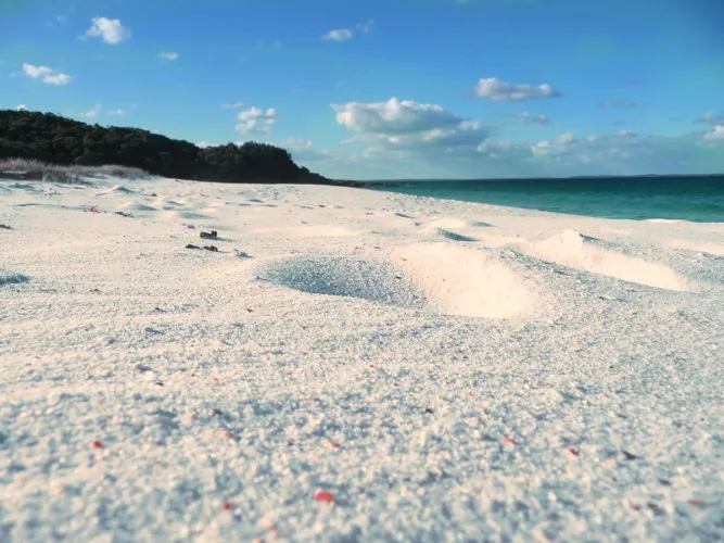 Snow-white beach of the Black Sea by NecessaryHoliday8565