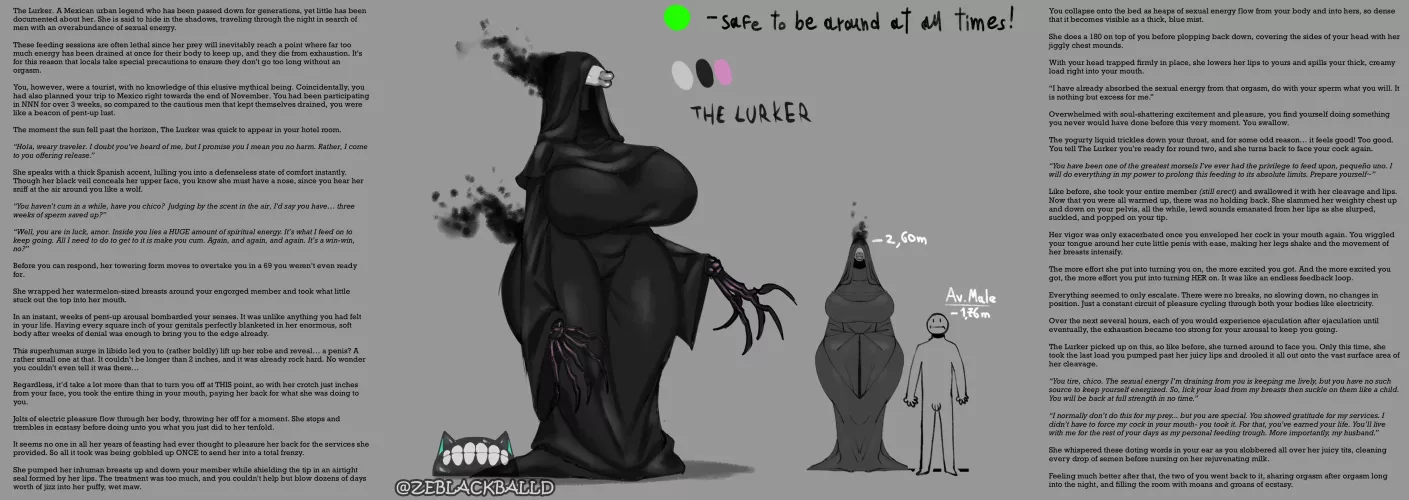 The Lurker- POLL IN COMMENTS [Femdom] [Monster Girl] [Paizuri] [Blowjob] [Cum Eating] [Multiple Orgasms] [Energy Drain] [NNN] [Mini-Giantess] [Spanish Girl] [Small Dick Futa] [Mommy Dom] [Artist: ZeBlackBalld] by Primary-Original3990