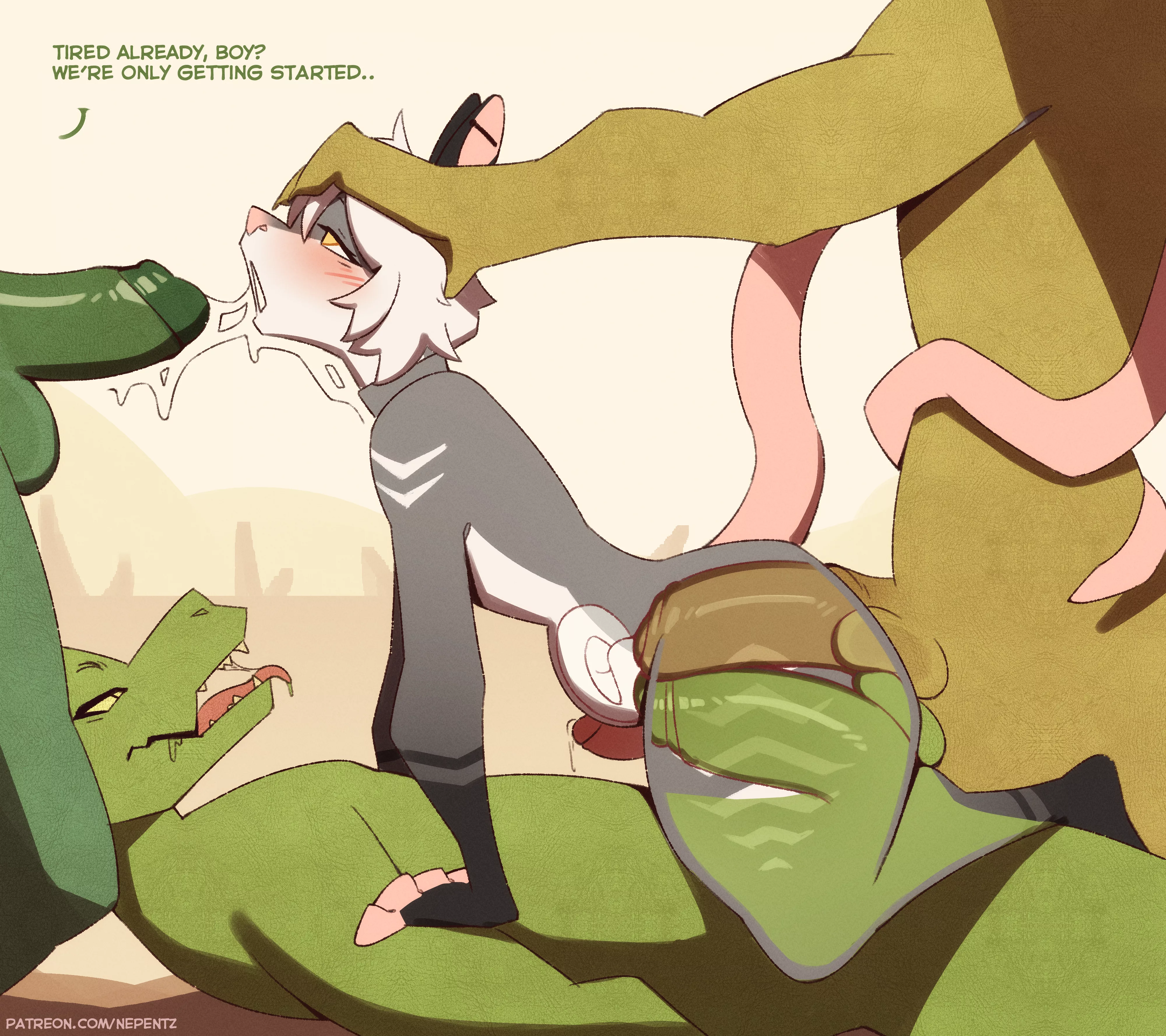 Triple fun ~ (Nepentz) posted by TheGuyWhoDIdUrMom