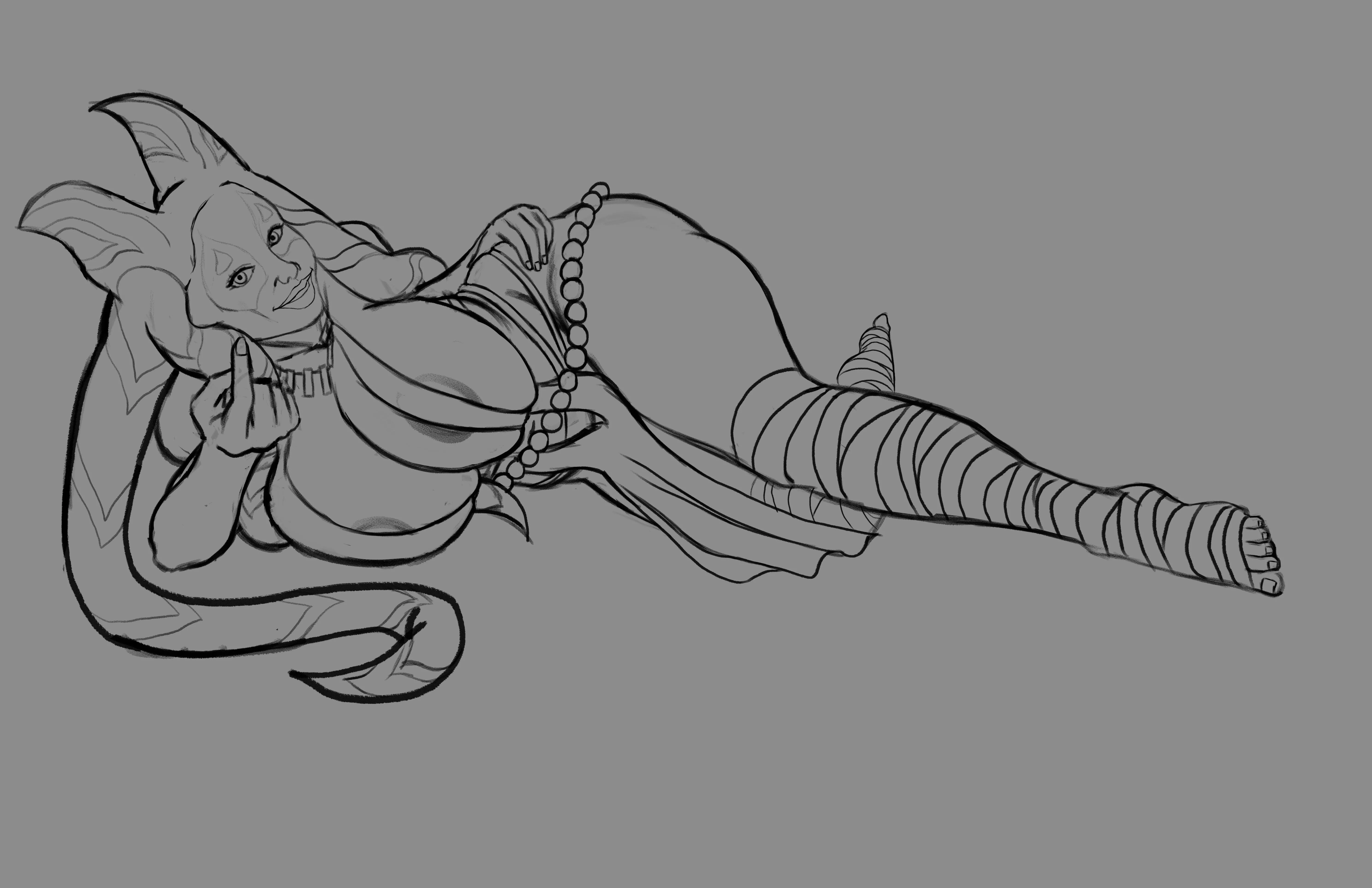 Twi'lek-Togruta Hybrid Milf (By Arekage) posted by UOReddit2021