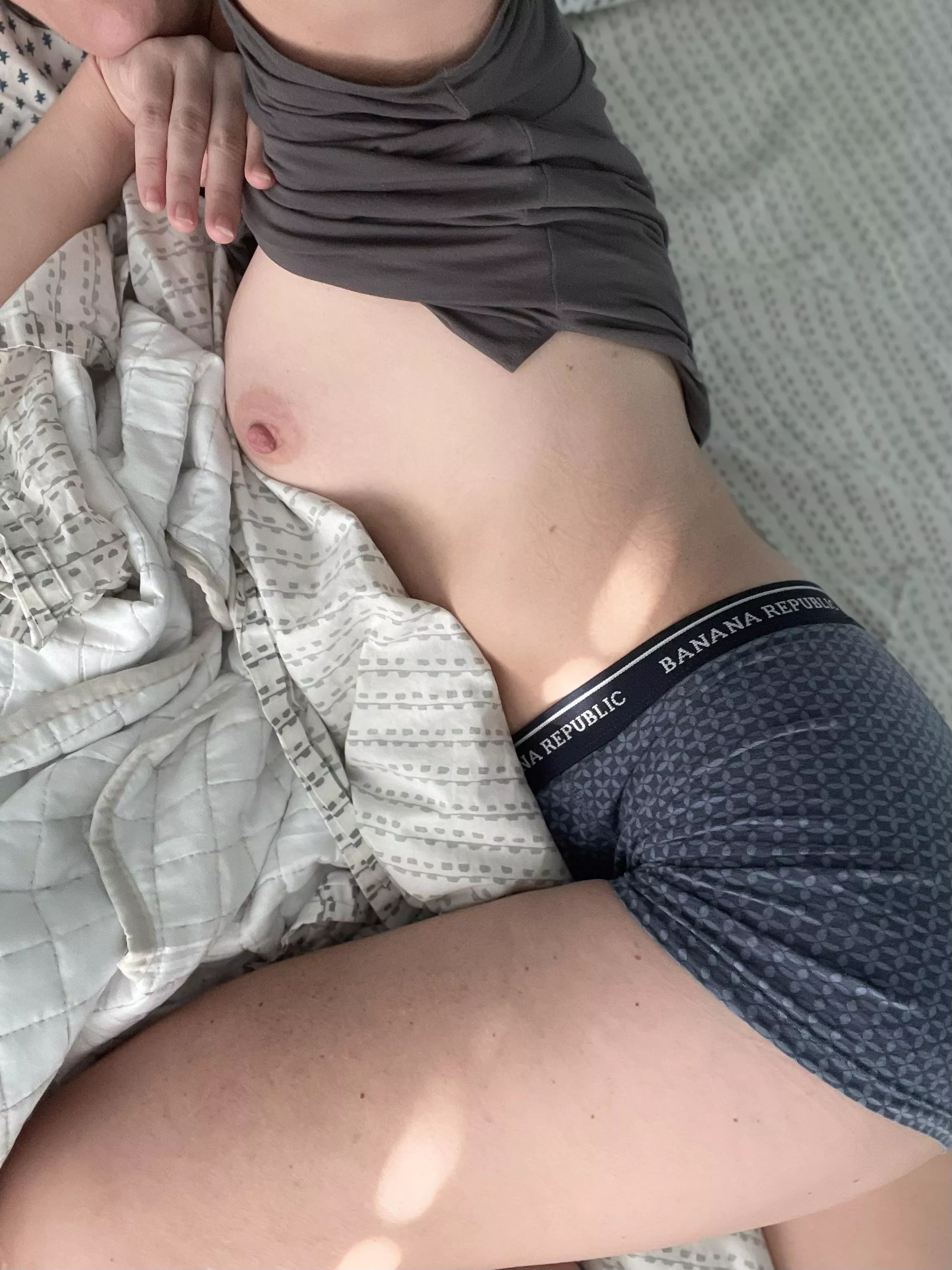 Waking up slow (and in his clothes) after a hot night together is my favorite. posted by _JollyHoliday_