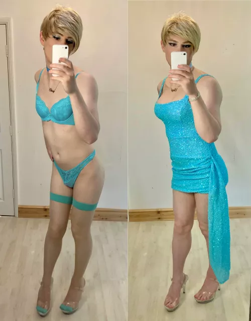 Which of my teal outfits do I wear 🤔  by Sissy-JJ