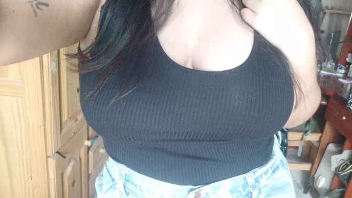 with my new t-shirt and no bra posted by Neleya2271