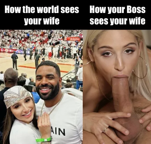 Your Boss just gets on very very very well with your Wife, how else did you think you were getting all these raises! It wasn’t you work ethic  by JustTaylorHere200