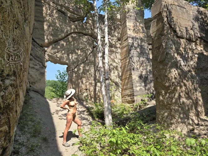 Admiring a determined little birch! by BareLeiaRose