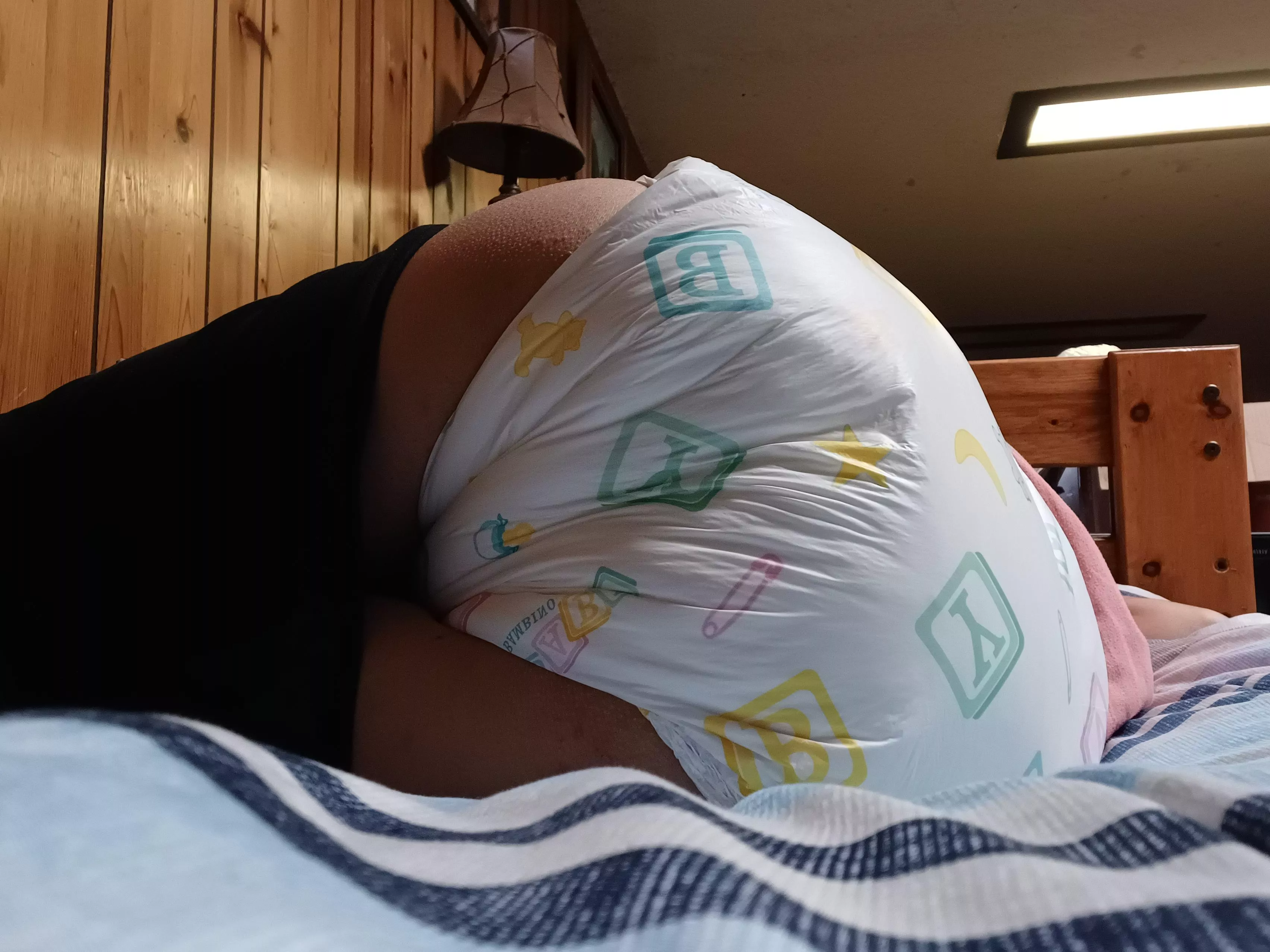 Diapered sleep is the best kind 😌 posted by DiaperedMckayla