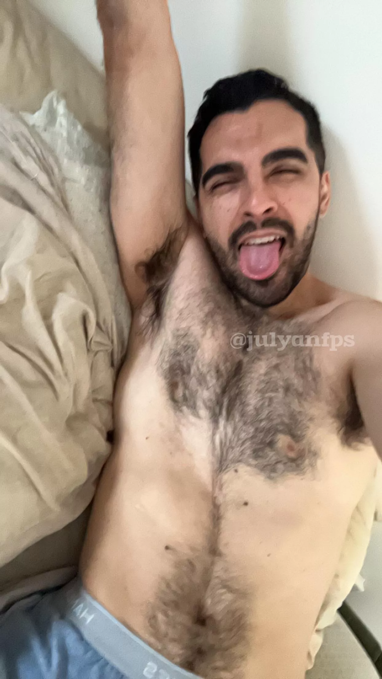 Just woke up with a smile on my face 😜 how about you? posted by julyanfps