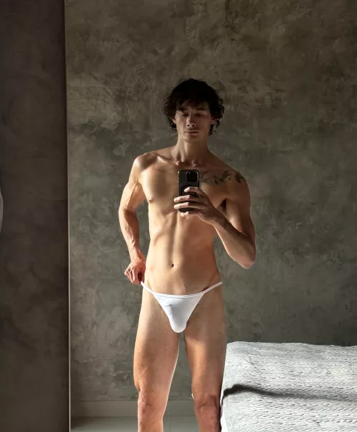 Love this white jock by TatianaSummer