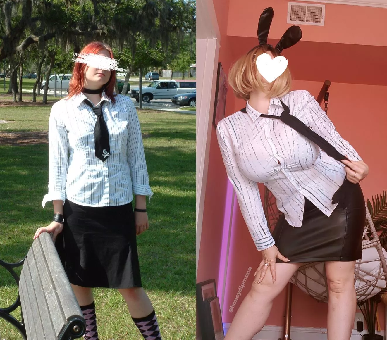 Reliving my emo phase, but bimbofied  posted by HoneyDipMana