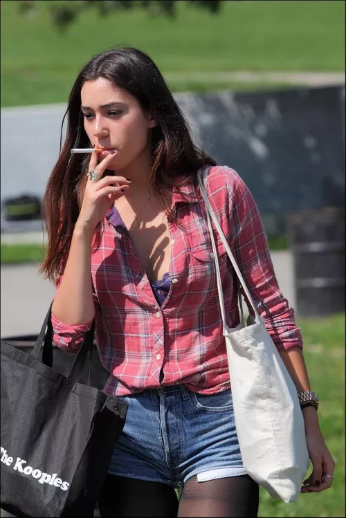 Smoking while shopping  by smokingandaesthetics