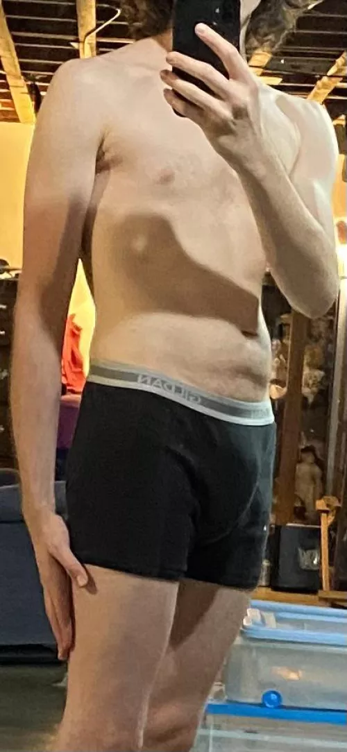 I think black looks good on me. What do you think? by TallShreddedShyBoy