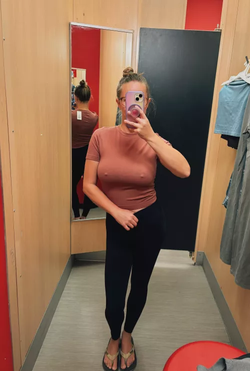 When you don’t wear a bra to Target, you’re definitely not trying on clothes with one by Sunny-DD