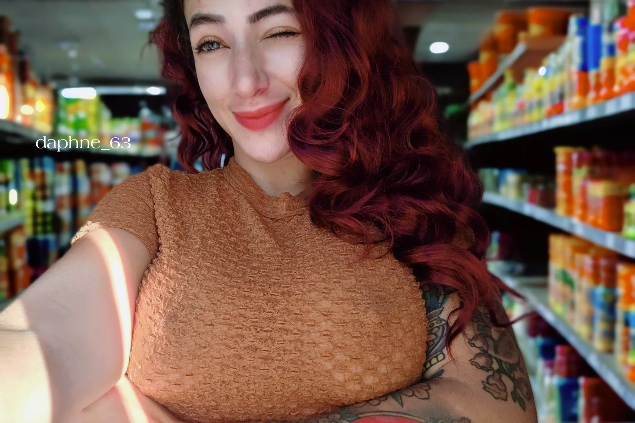 At the grocery store ...but I forgot my bra posted by daphne_63