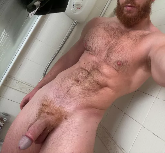 Having a shower after the gym, wanna join this ginger? by Ok-Philosopher-9562