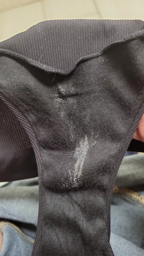 My wetspot while sexting at work! Let's see if I can soak my jeans :) by eatsomestrawbebbies