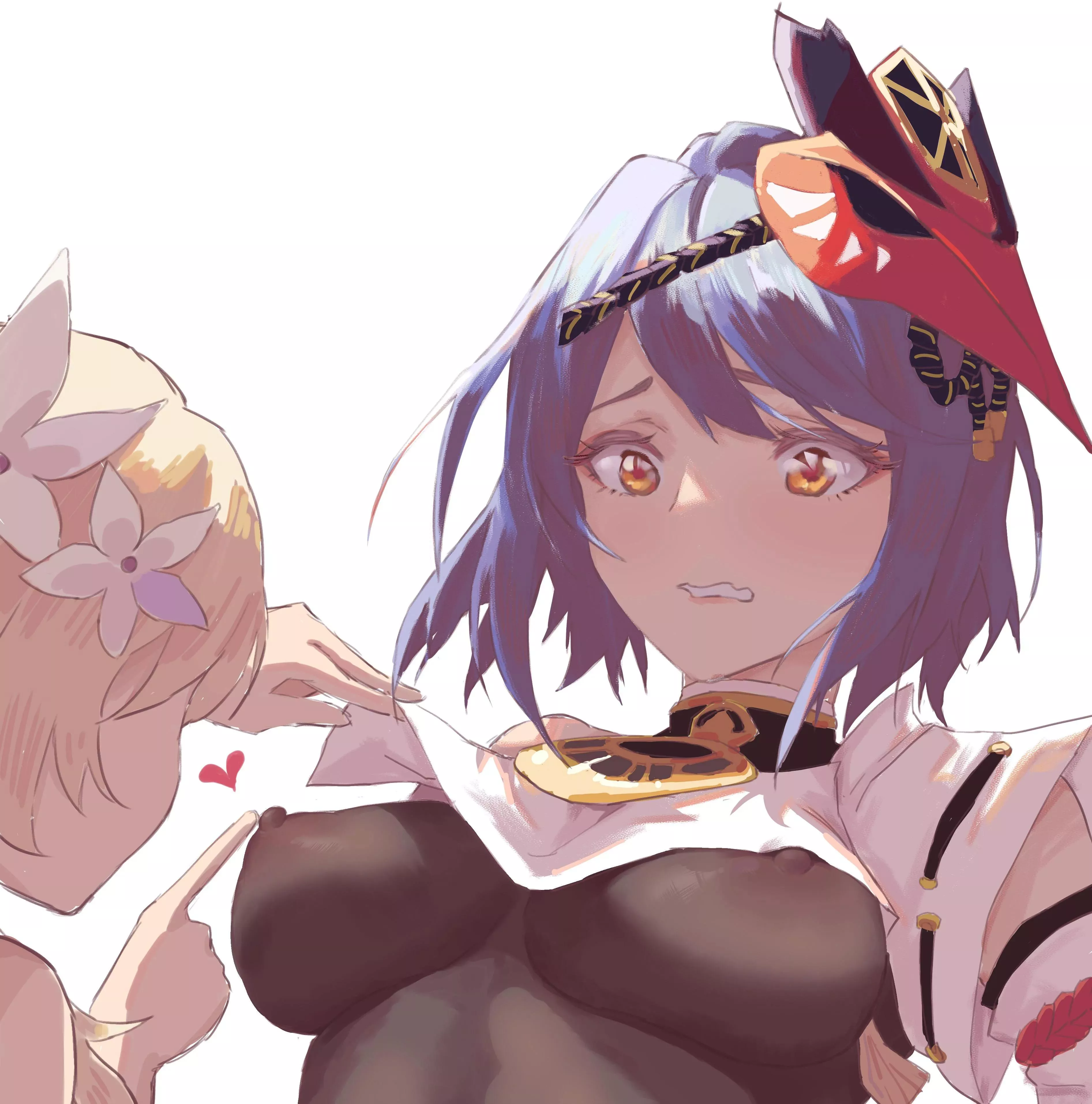 Poking Sara's nipples [Genshin impact] posted by marxsander2016