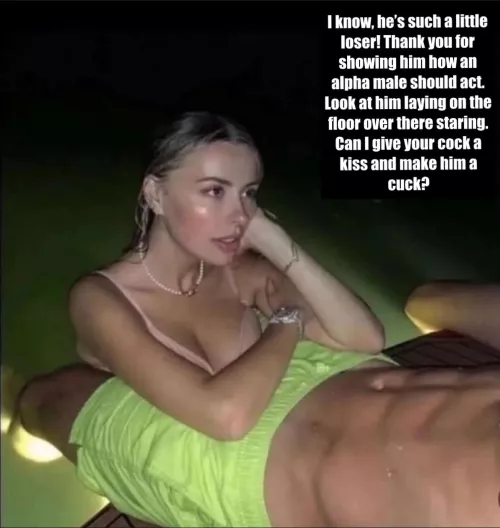 Talking to her bull while you lay there  by TheHineyMaster