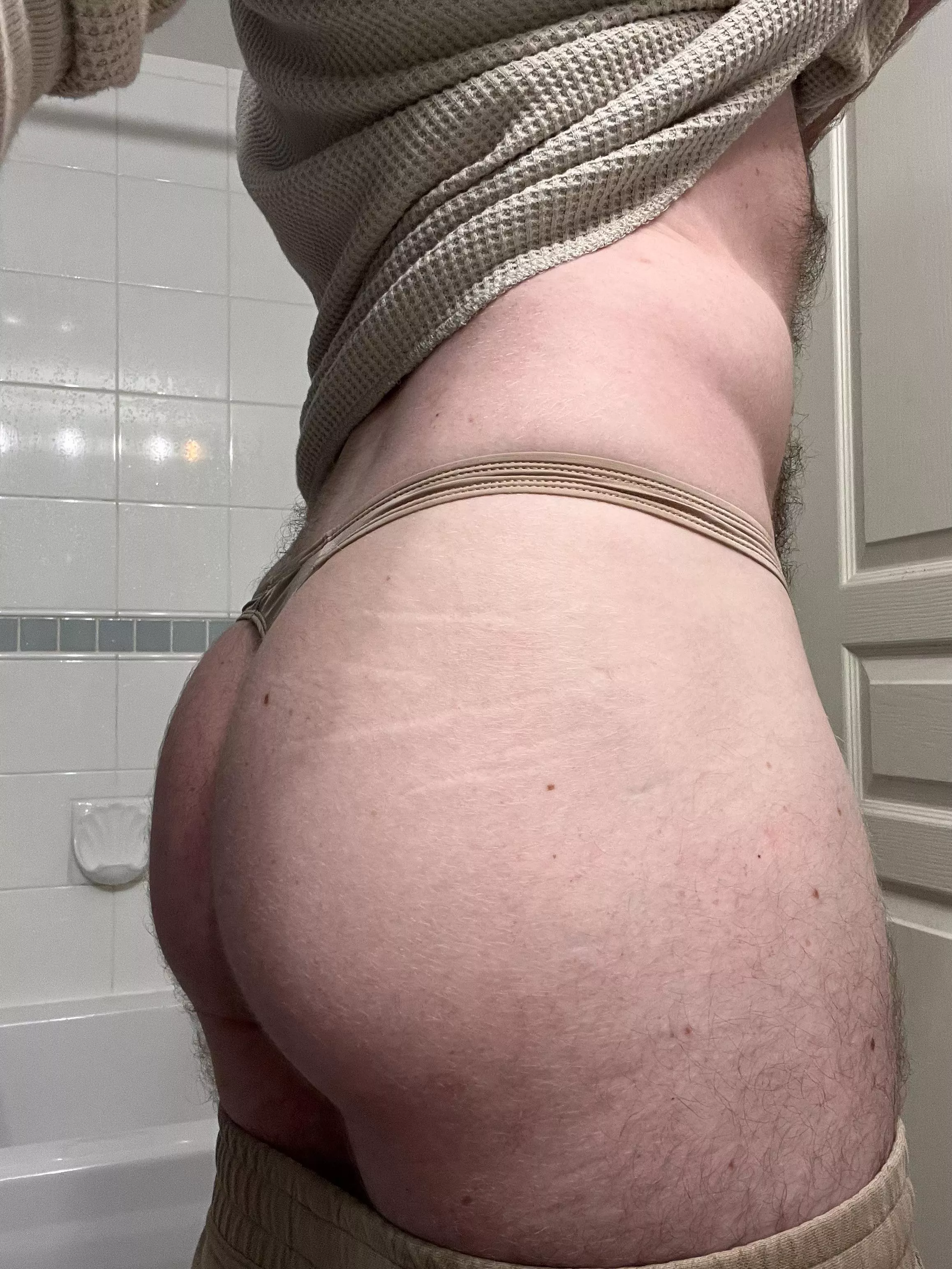 Thonged and ready for the day! posted by thedailyunderwear