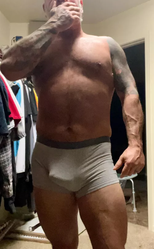 Who’s gonna help dad get ready for work !? by Extension_Fox8086