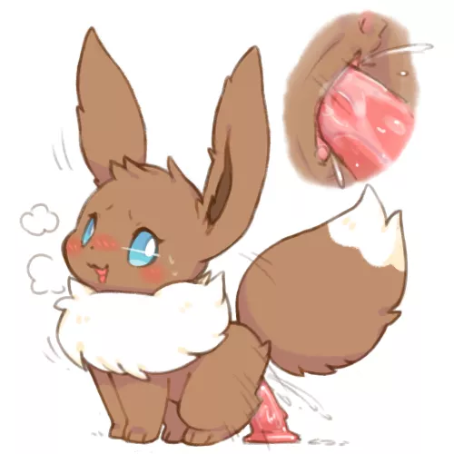 (Wolfwithwing) [F] Eevee using dildo posted by Small_Cutie