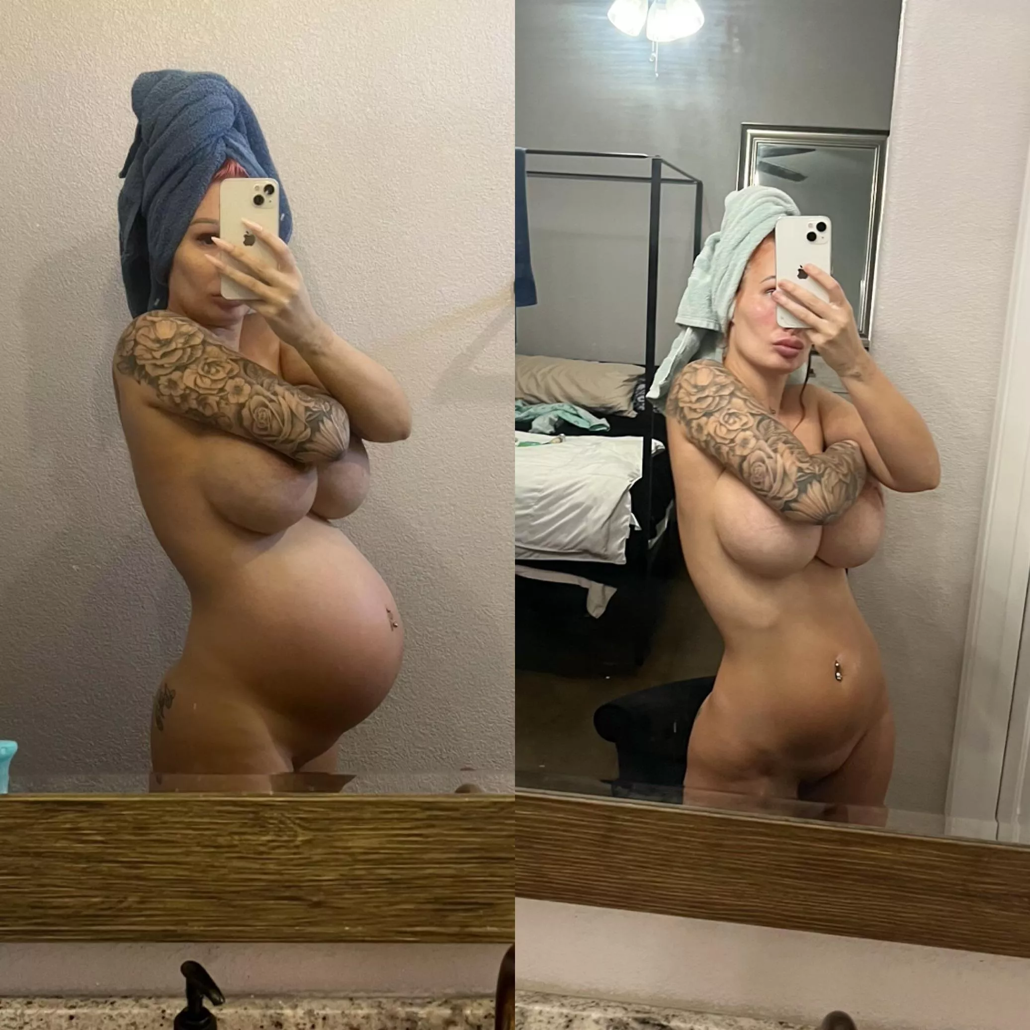 You prefer pregnant or not pregnant  posted by roxrosexo