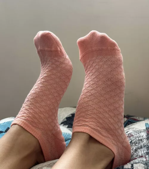 My pink socks are so cute you want to touch them over and over again by RainyPrincesss