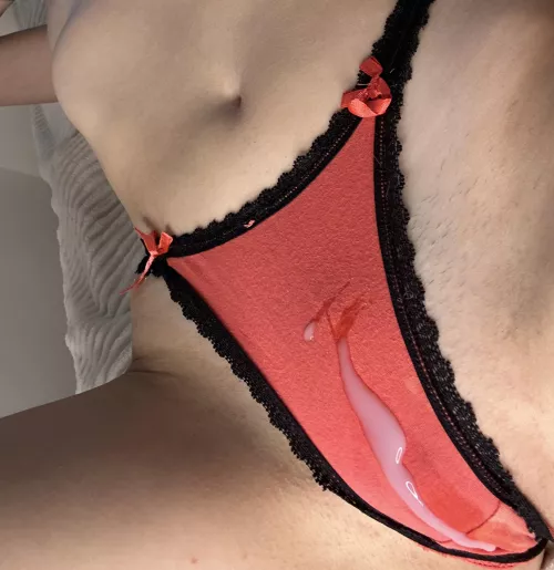 My thong looks good in semen by Banana___Lover