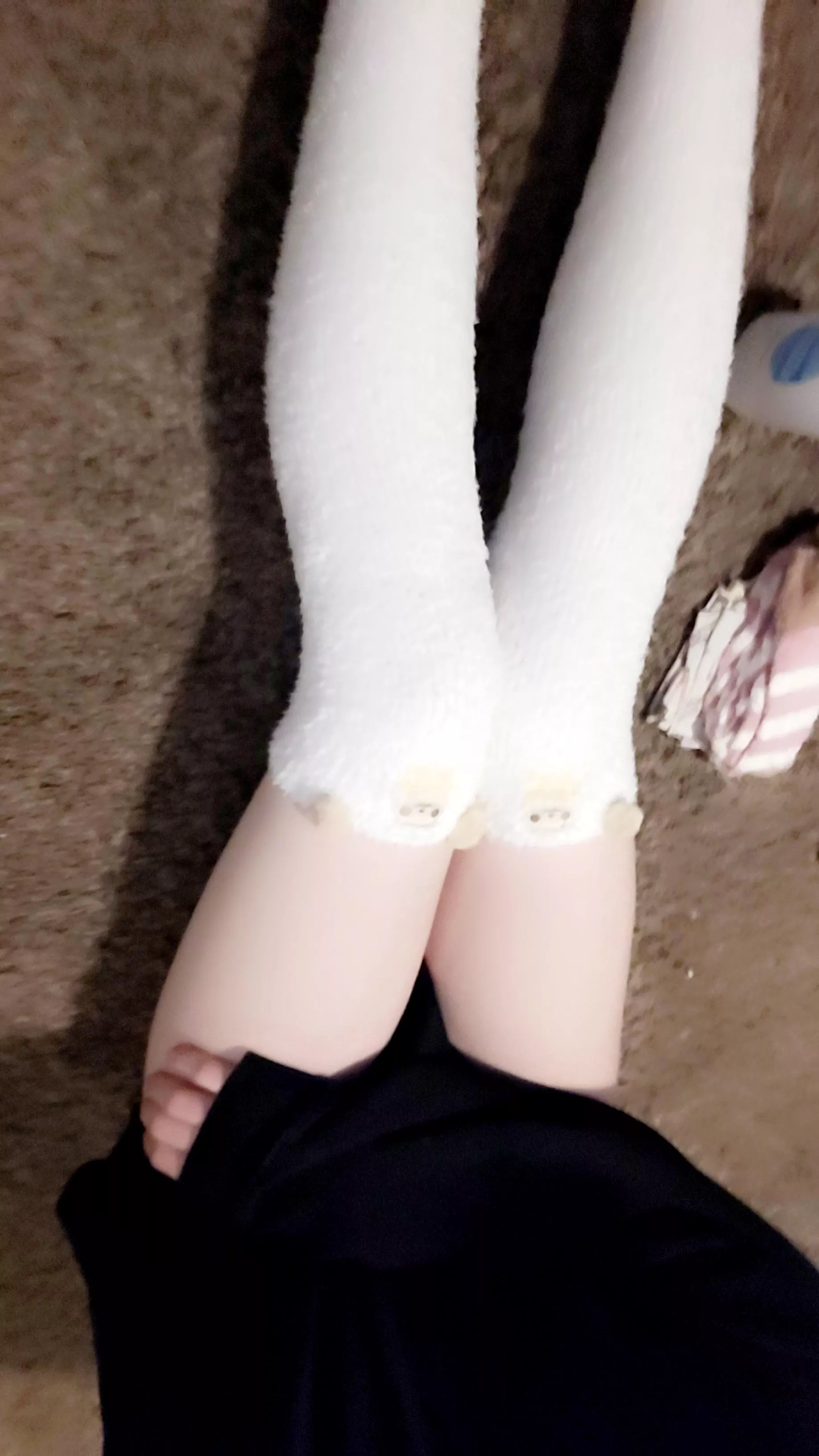 New thigh highs... also it's almost Halloween what are you going as O.O? posted by littlebunniboy