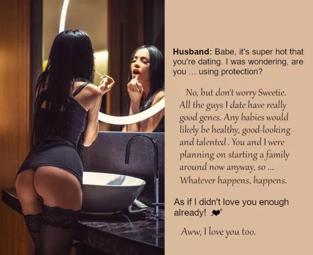 The husband should be proud of his wife in such a situation.❤️ by No_Scholar_3879