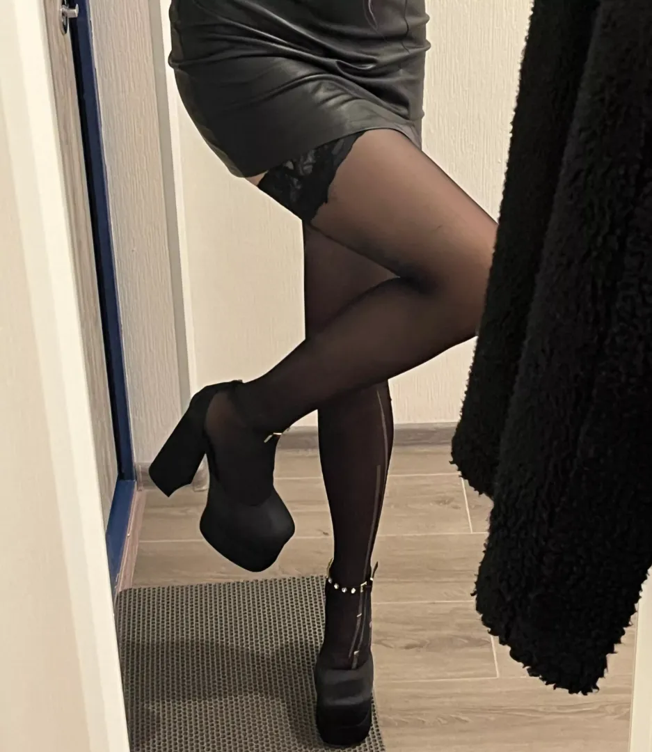 those strappy, high heels look good by StrawberryJoyy