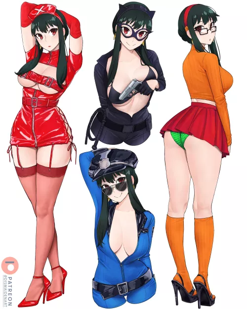 Yor trying on Halloween costumes by [dismaiden] by joshua11russ0