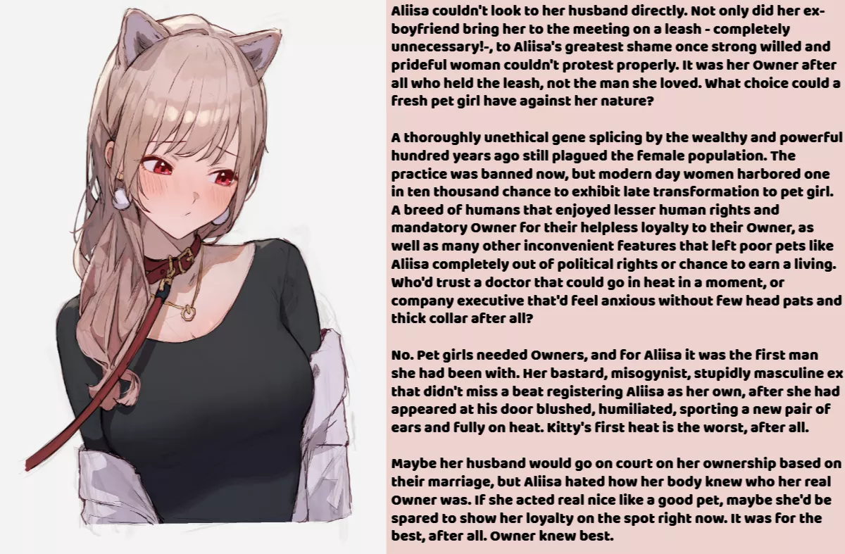 A new Owner [Pet play] [NTR] [Reluctant] [Maledom] Art by @sooon posted by Teary_Duckling