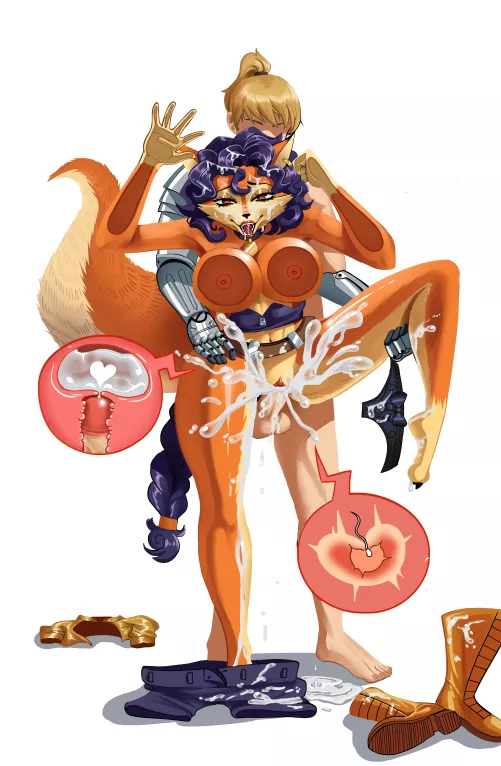 Carmelita Fox comm work :] (OC) by CloudyMind_Art