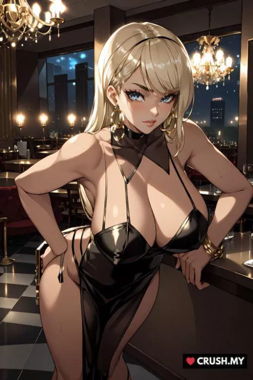 Crush or Companion? with curves that could break hearts and eyes that pierce the night, let's see if you can handle both tonight in this luxurious settings. by Lady-Gagax0x0