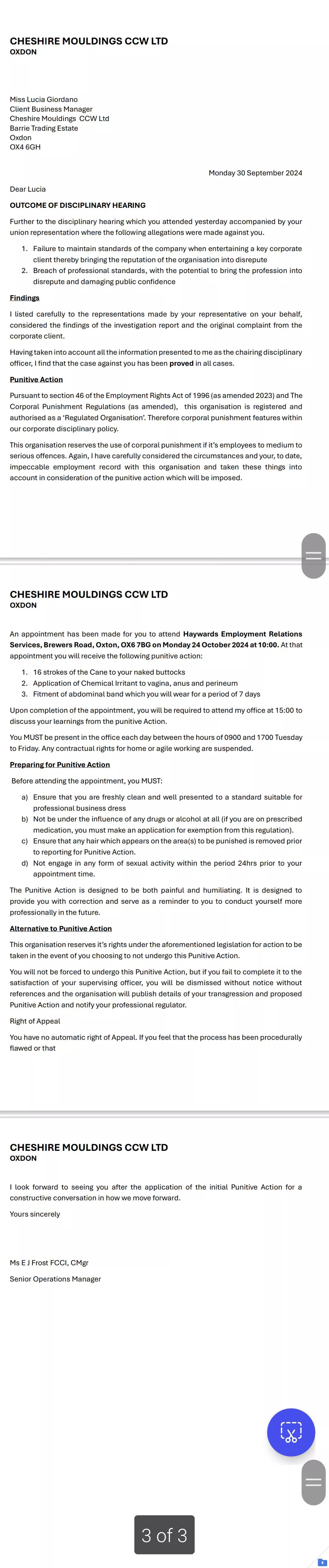 Disciplinary Letter posted by Actual-Masterpiece63