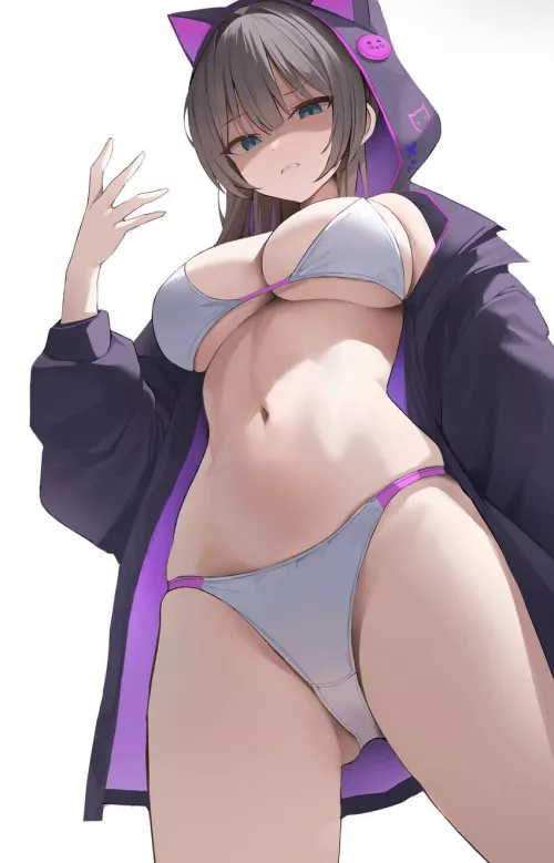 Disgusted in Cat Hood [Original] by xdragon2k