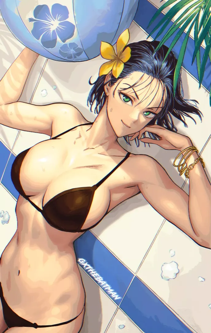 Fubuki getting a tan [One Punch Man] by GxTheBatmanYouTube