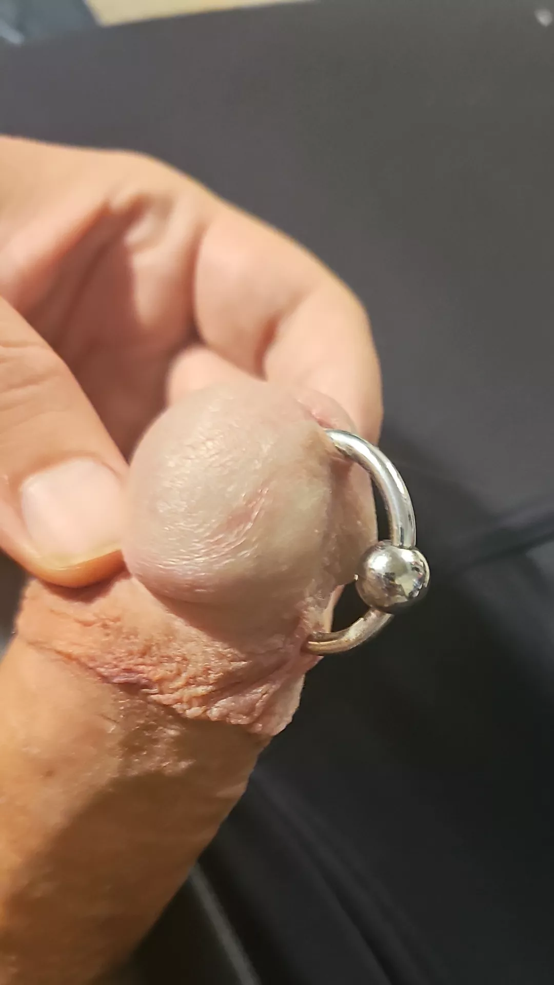 Is this to small. Pierced 10 days ago but when fully erect it fells like it pinching. Current diameter is 1inch anyone know where the best place is to get a 1 1/4(31mm) cbr is. I live in a very small town in ut and actually got this on a trip to sanfranc posted by PreparationSea1857