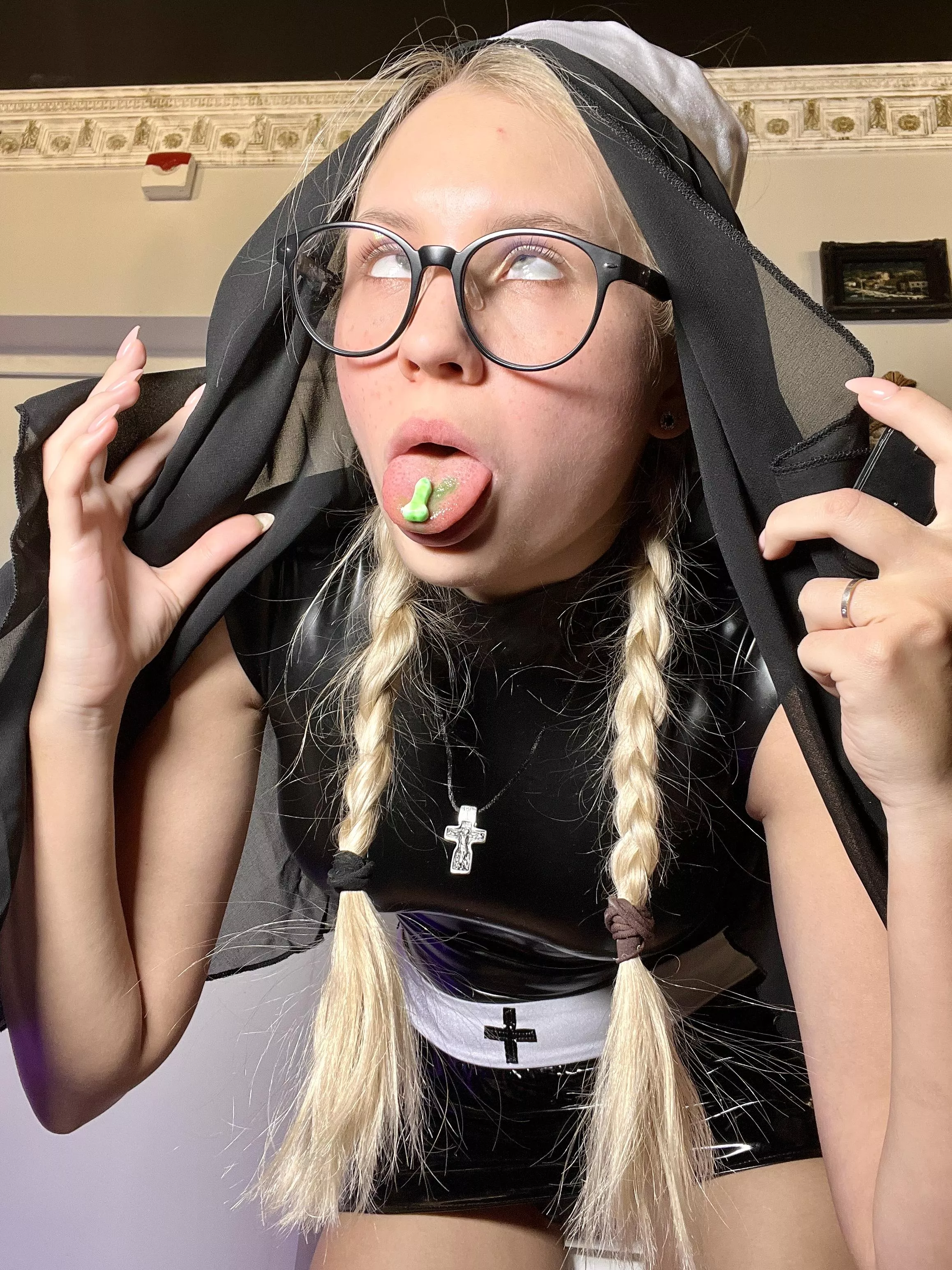 Latex sinful nun by Mia Sofi posted by Worldly_Group9905