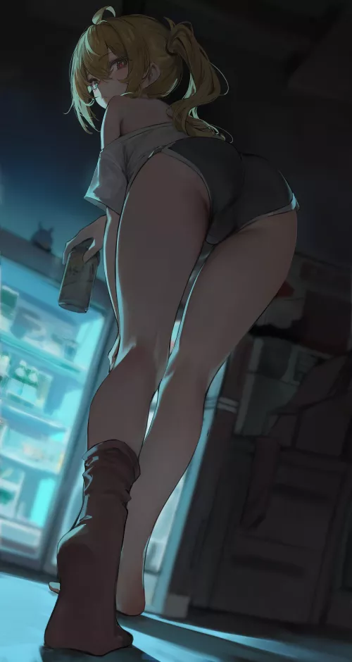 Lucy Raiding the Fridge [Zenless Zone Zero] by xdragon2k