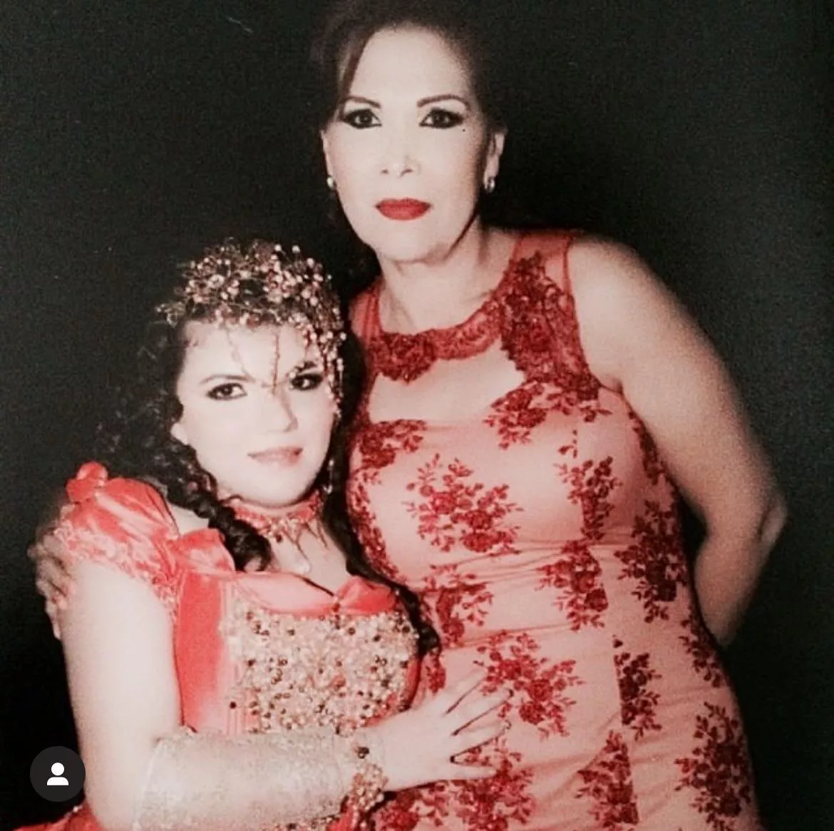 Maria Luisa Torres Felix(sister of Manuel Torres Felix/El M1, Javier Torres Felix/El JT) with her niece Estrella Meza Torres (daughter of Aida Elizabeth Torres Felix and Raul Meza Ontiveros)  posted by ImaginaryPlac3s
