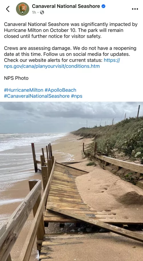 Playalinda will be closed until further notice.  by binaryanon321