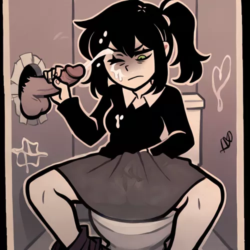 Renee Graves servicing a gloryhole by Tooboo555